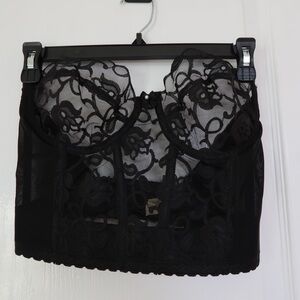 Victoria's Secret gold label lace bustier corset